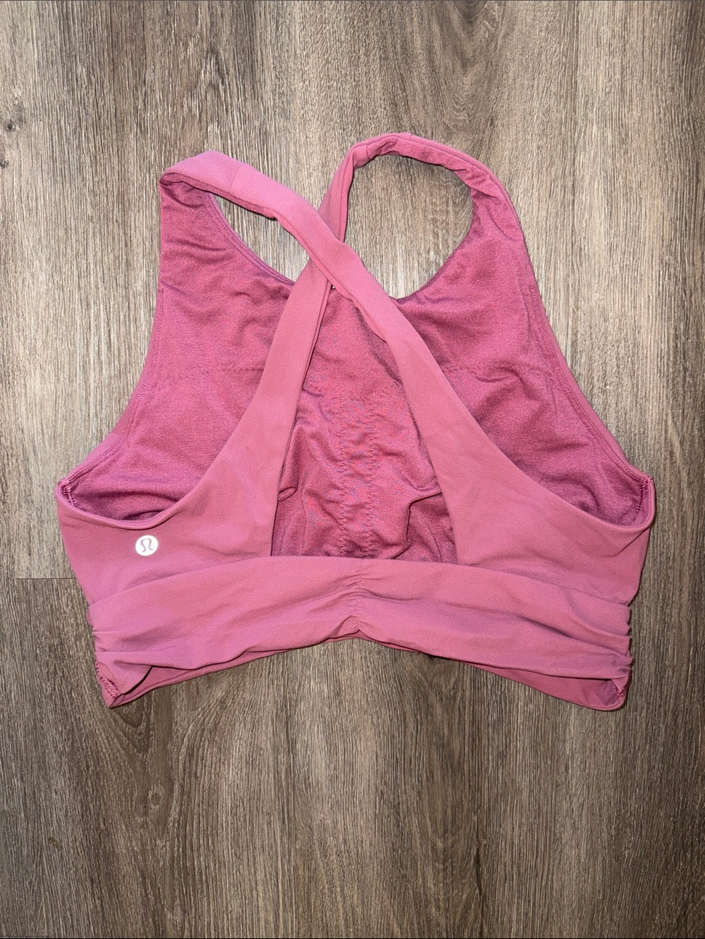 Lululemon Women’s Pink Cross-Back Bralette - Picture 2 of 3